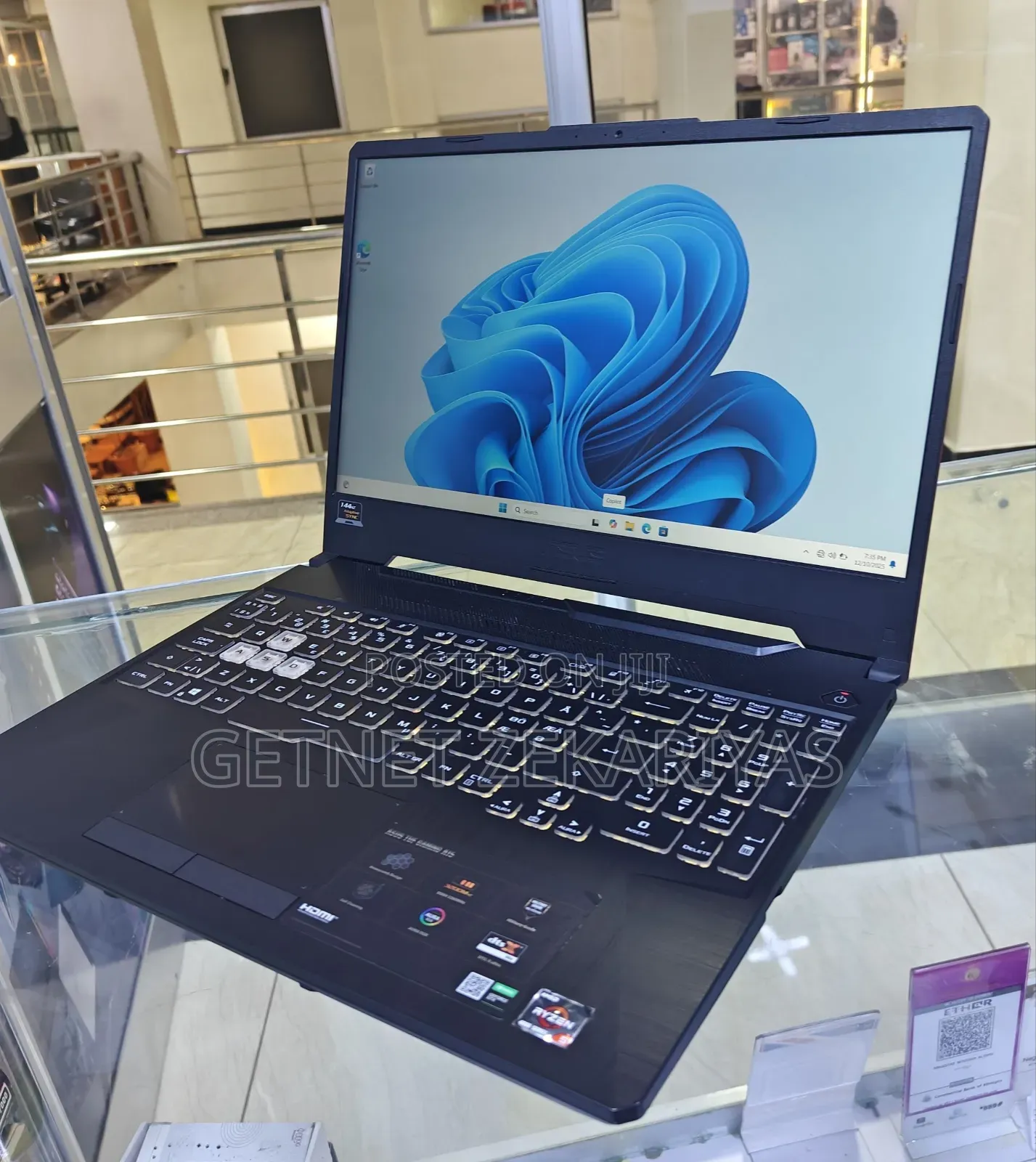 New Laptop Asus TUF Gaming A15 16GB AMD Ryzen 5 SSD 512GB