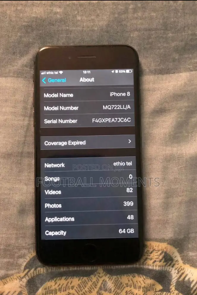 Apple iPhone 8 64 GB Black