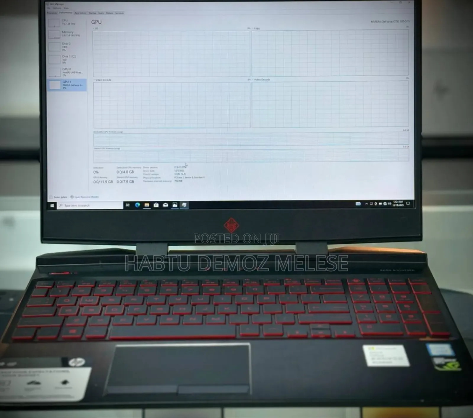 New Laptop HP Omen 15 16GB Intel Core I5 HDD 1T