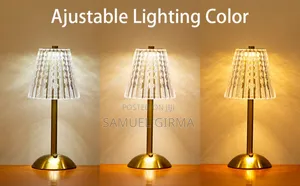 Table Lamp Crystal Adjustable Lighting