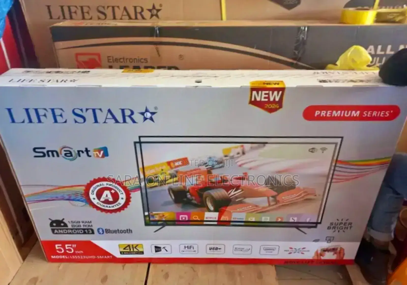 🦋Life Star 55" Smart Androidtv 🦋New 2025 Model 🦋5year Warranty