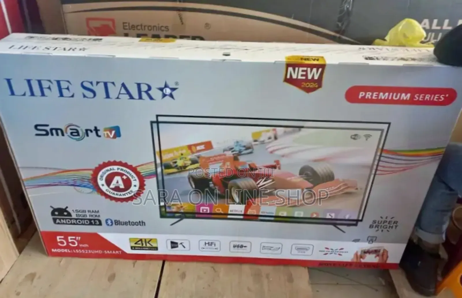 🦋Life Star 55" Smart Androidtv 🦋New 2025 Model 🦋5year Warranty