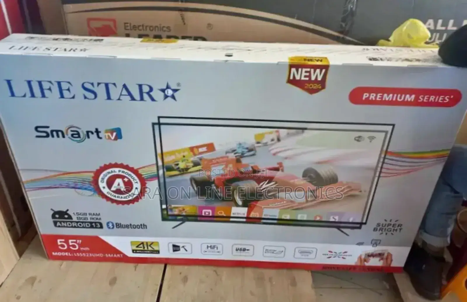 🦋Life Star 55" Smart Androidtv 🦋New 2025 Model 🦋5year Warranty