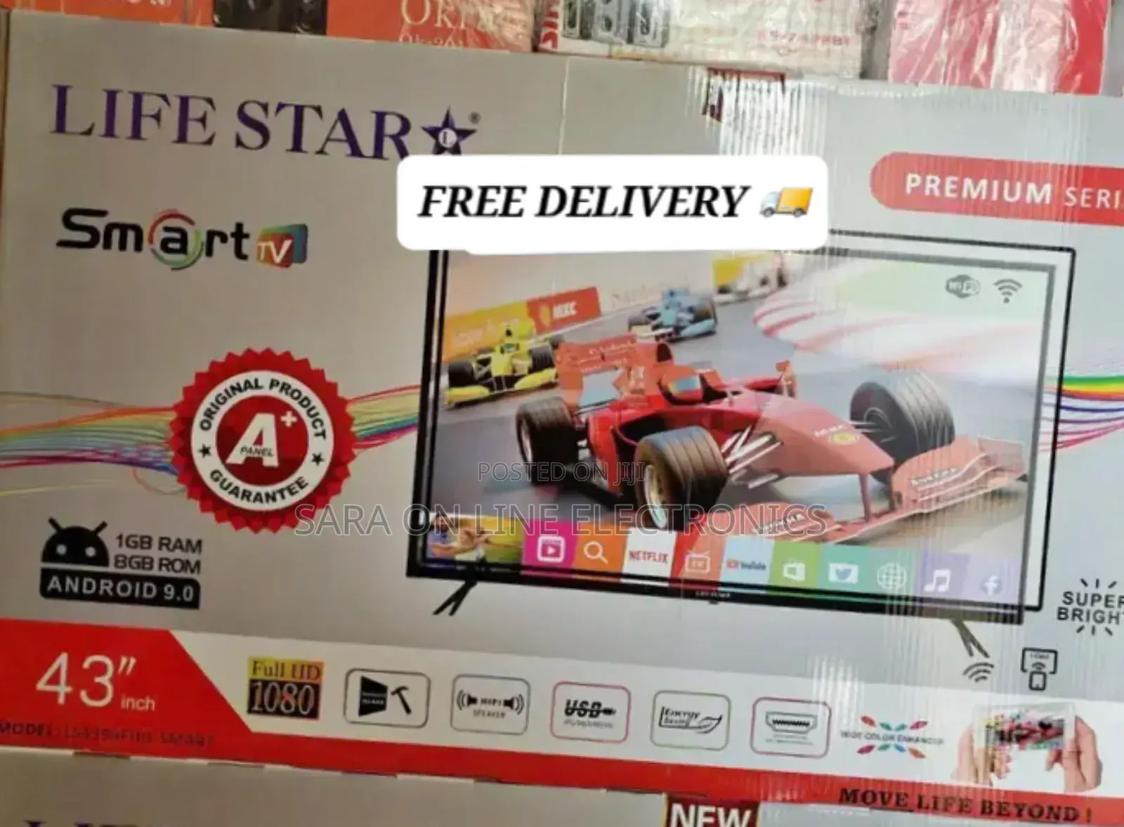 Life Star 43" Android Uhd Smart Tv Free Delivery New Model