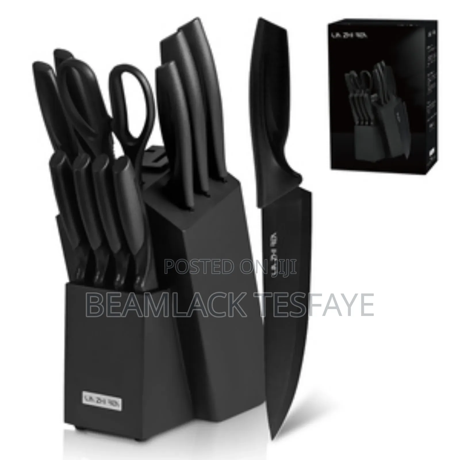 14 Pcs Kitchen Knife Set With A Storage Block