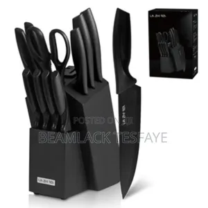 14 Pcs Kitchen Knife Set With A Storage Block