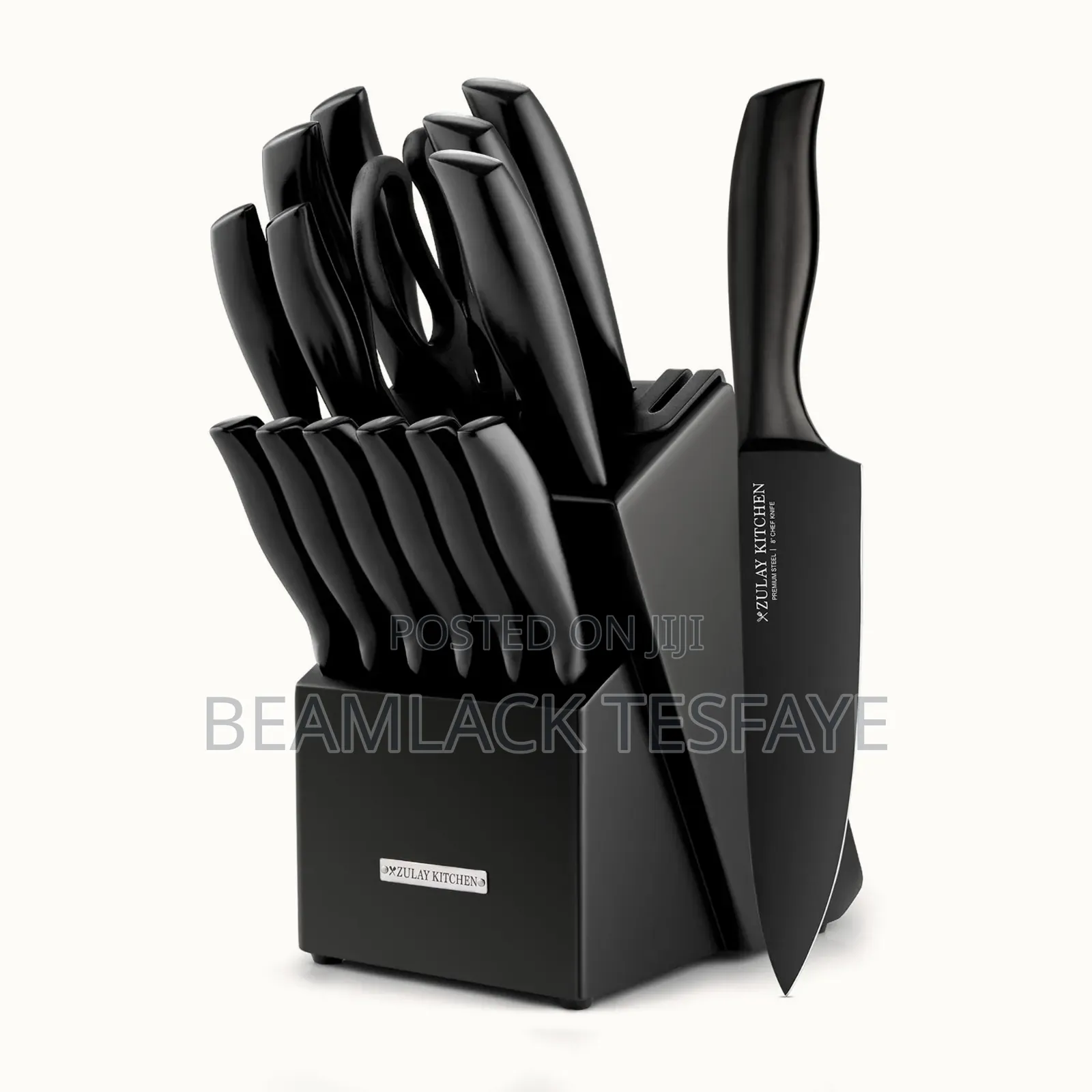 14 Pcs Kitchen Knife Set With A Storage Block