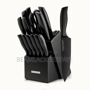 14 Pcs Kitchen Knife Set With A Storage Block