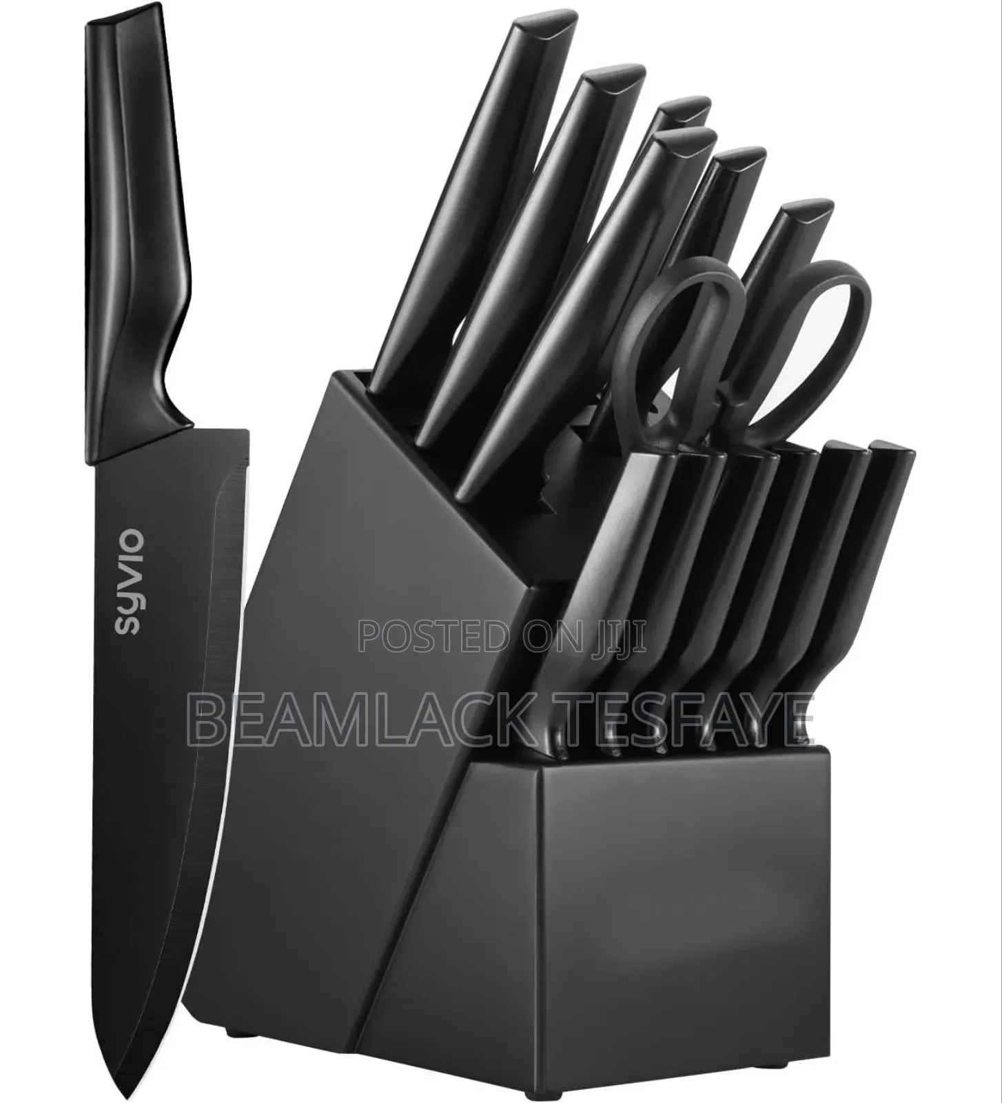 14 Pcs Kitchen Knife Set With A Storage Block