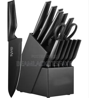 14 Pcs Kitchen Knife Set With A Storage Block