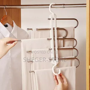 Orginal 5-in-1 Trouser Hanger የሱሪ ማስቀመጫ