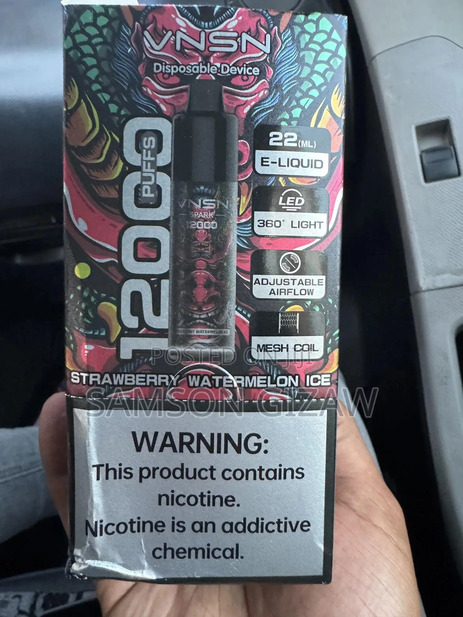 VNSN Puff Strawberry Watermelon Ice