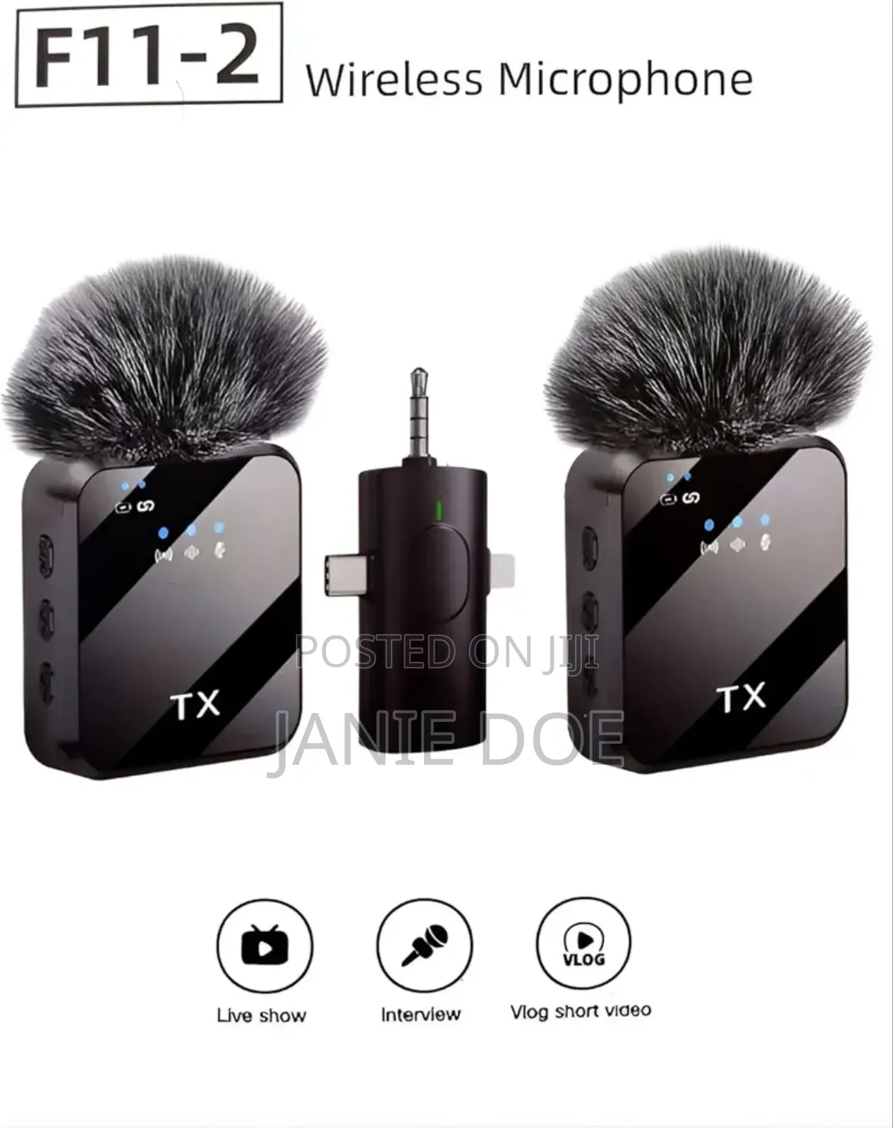 F11-2 Dual Wireless Microphone