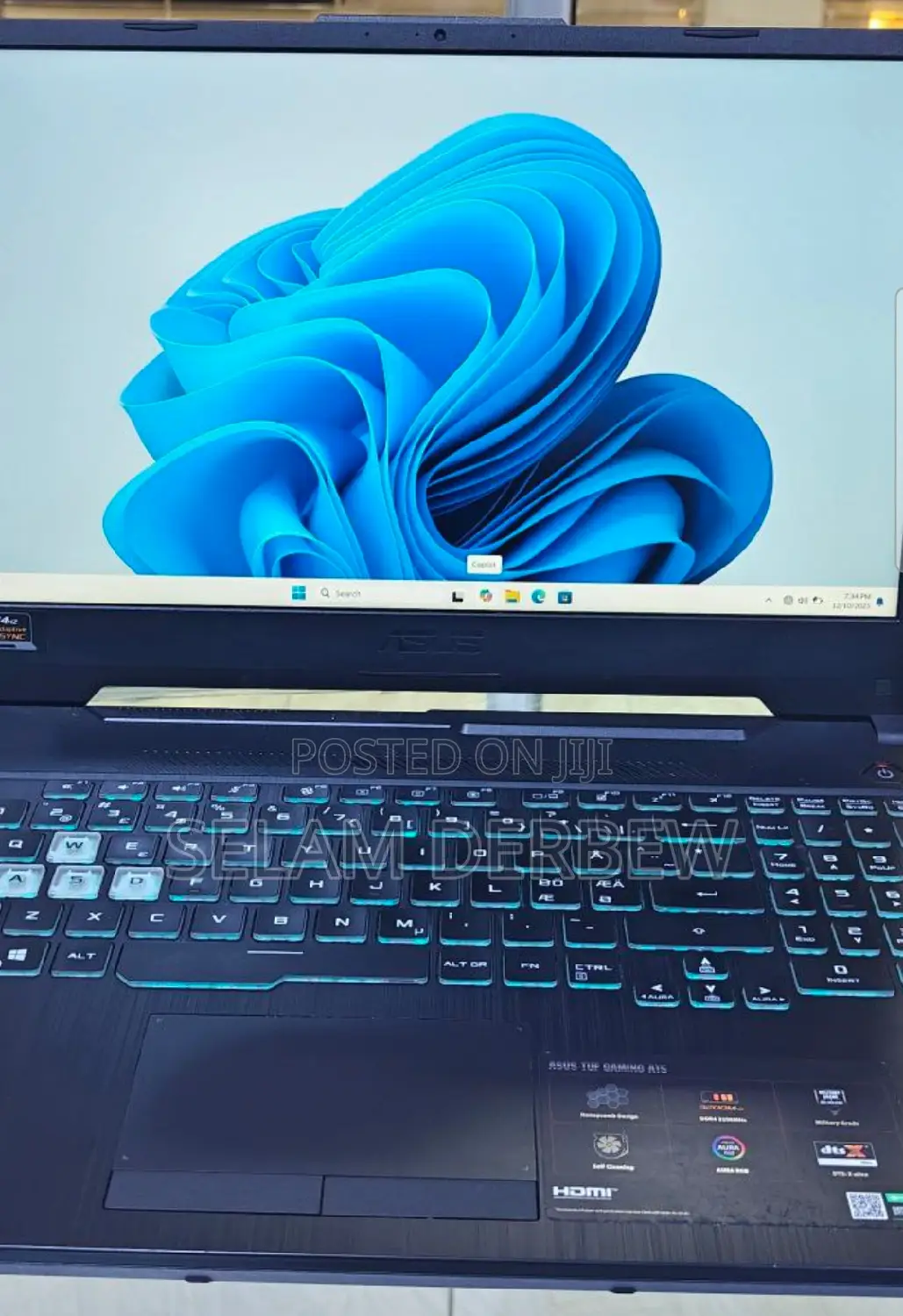 New Laptop Asus TUF Gaming A15 16GB AMD Ryzen 5 SSD 512GB