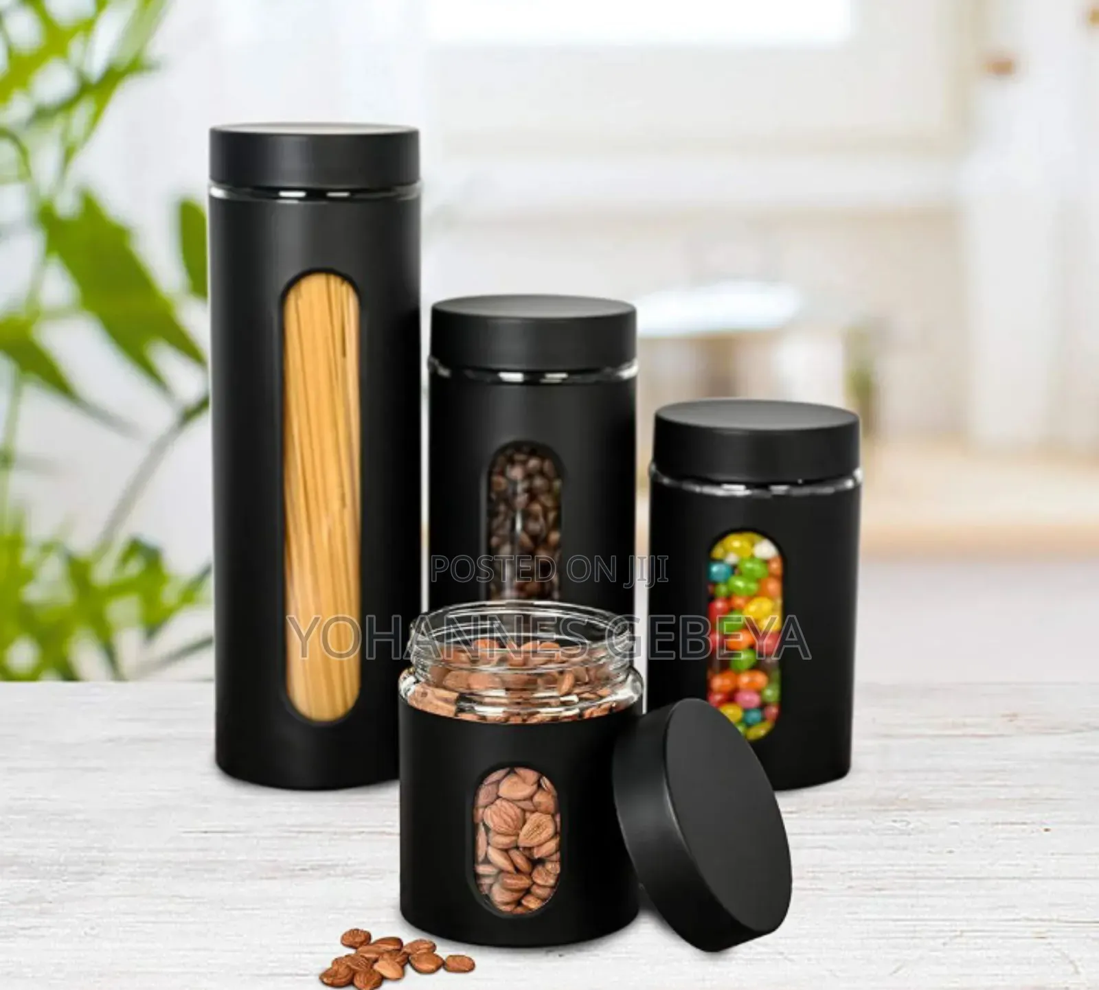 Pasta And Cereals Storage Jar Set
