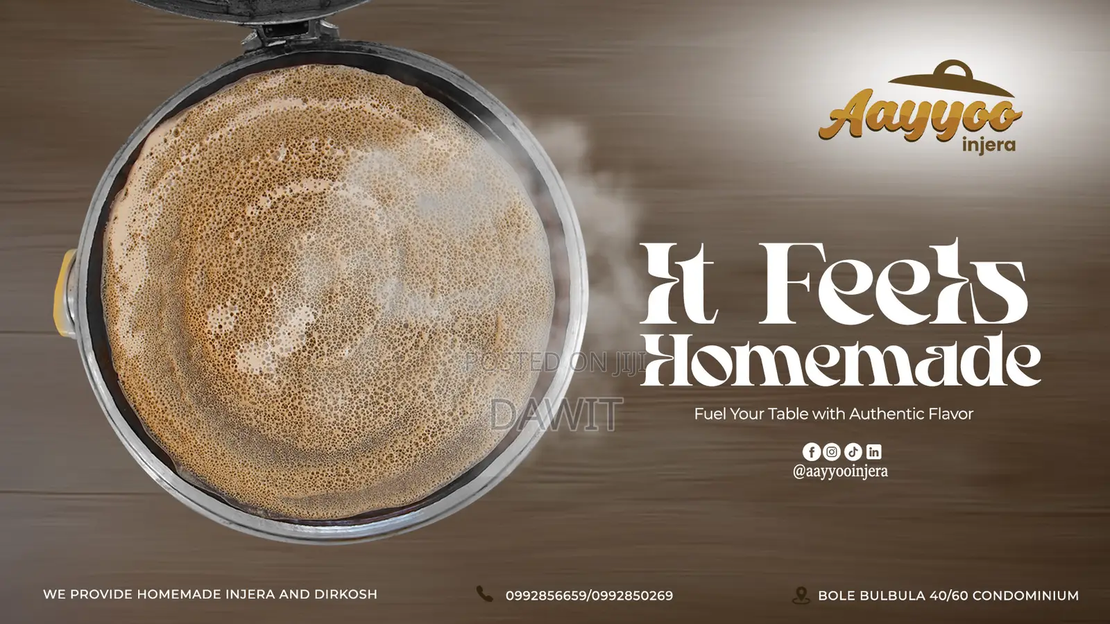 Pure 100% Teff Injera 35 Birr