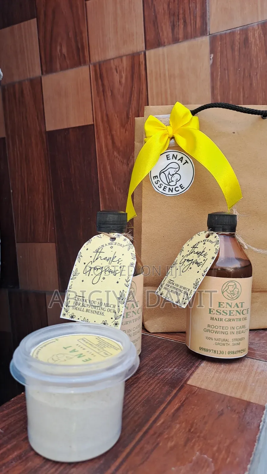 Natural Hair Oil and Face Mask