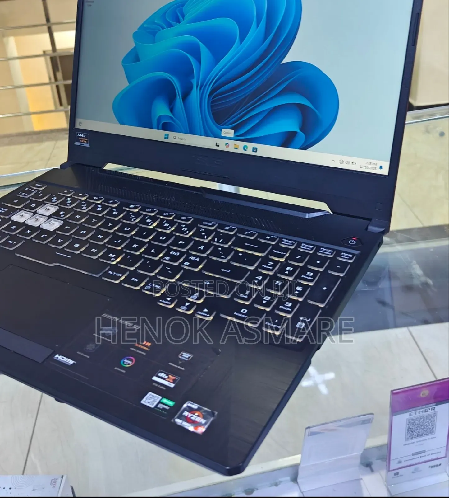 New Laptop Asus TUF Gaming A15 16GB AMD Ryzen 5 SSD 512GB