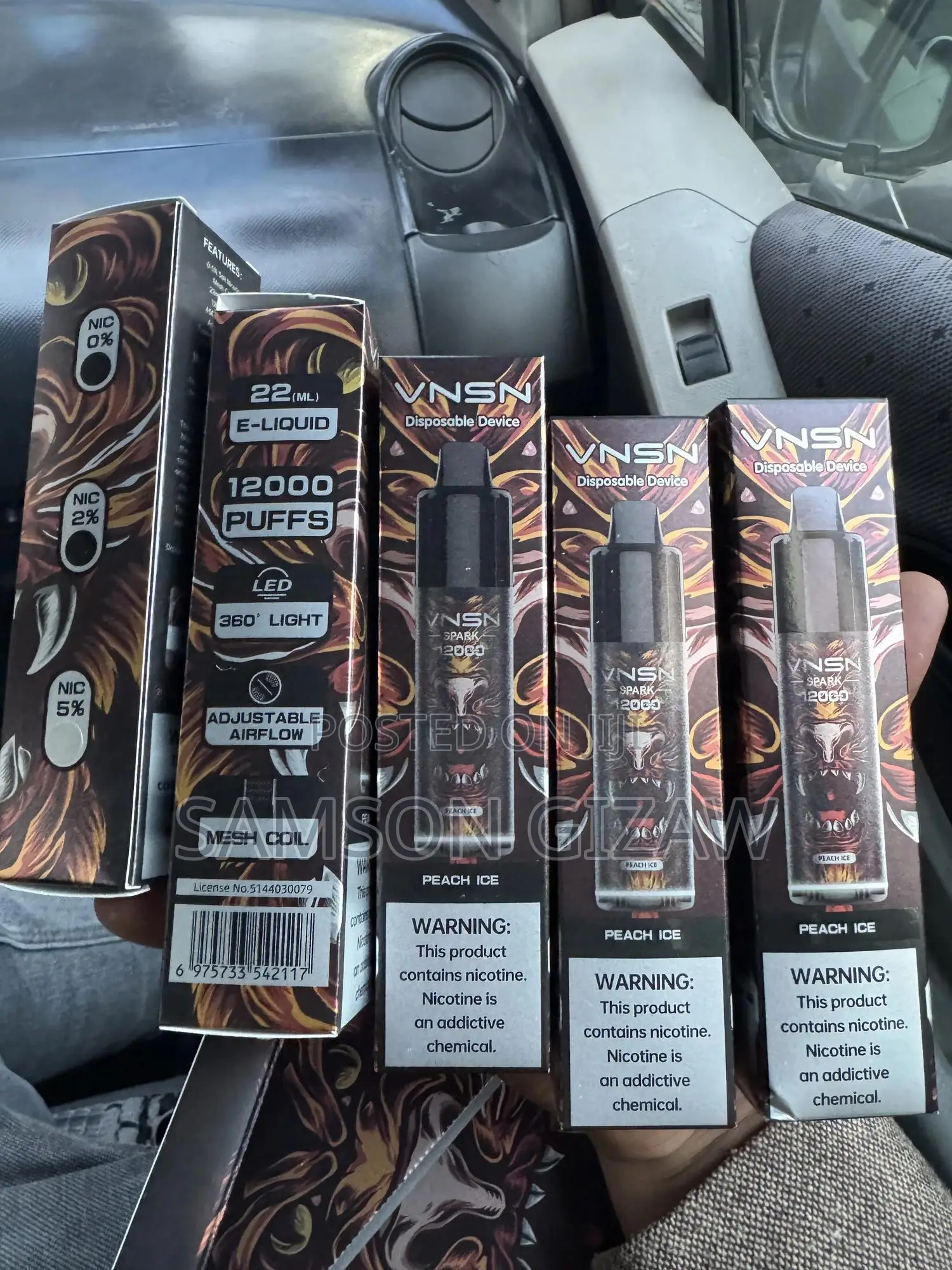 Blueberry Ice VNSN Vapes Puff