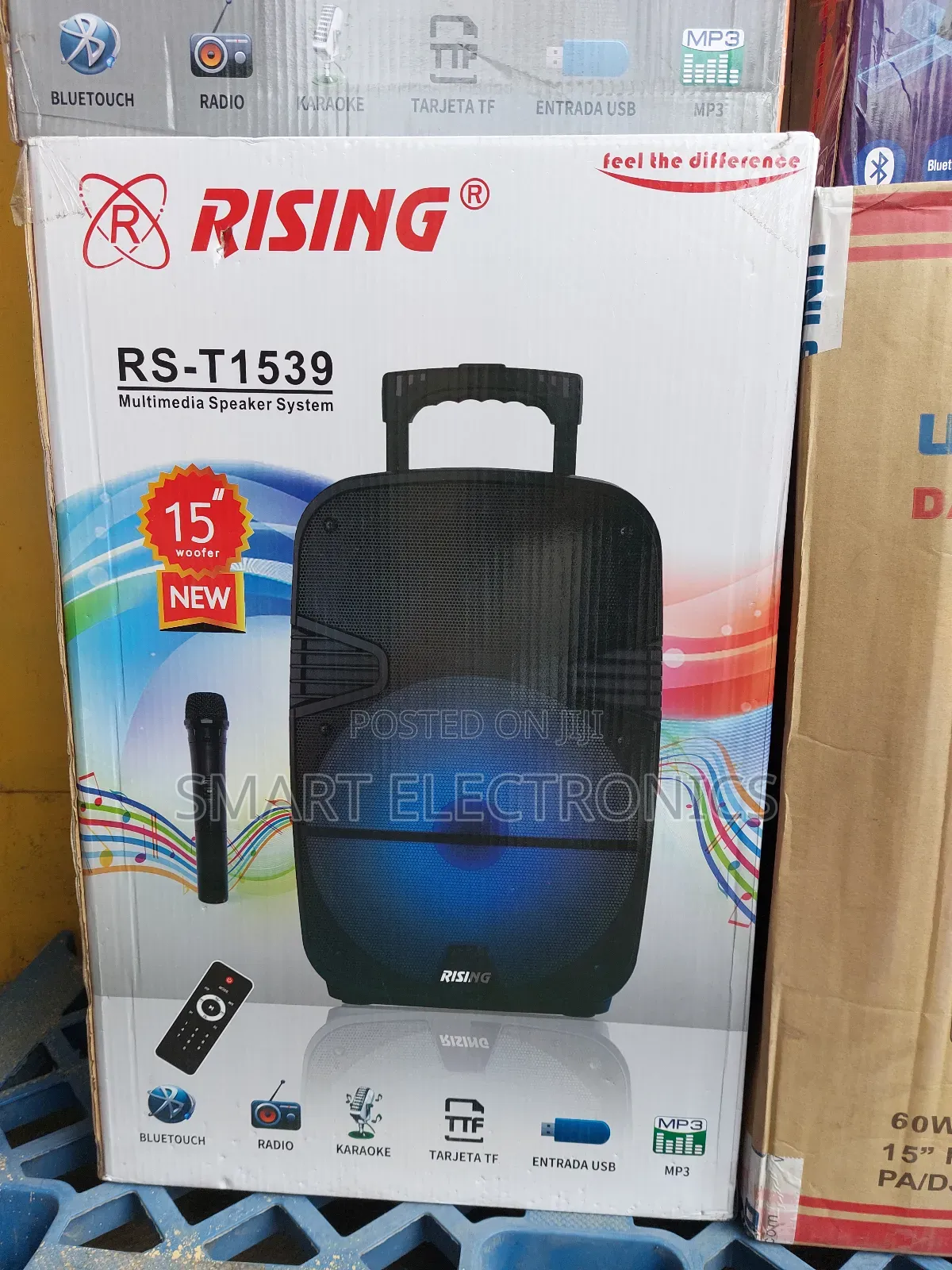 Rising Speaker. Hi Fi Speaker Bluetooth. Radio. Karaoke.Entrada Usb
