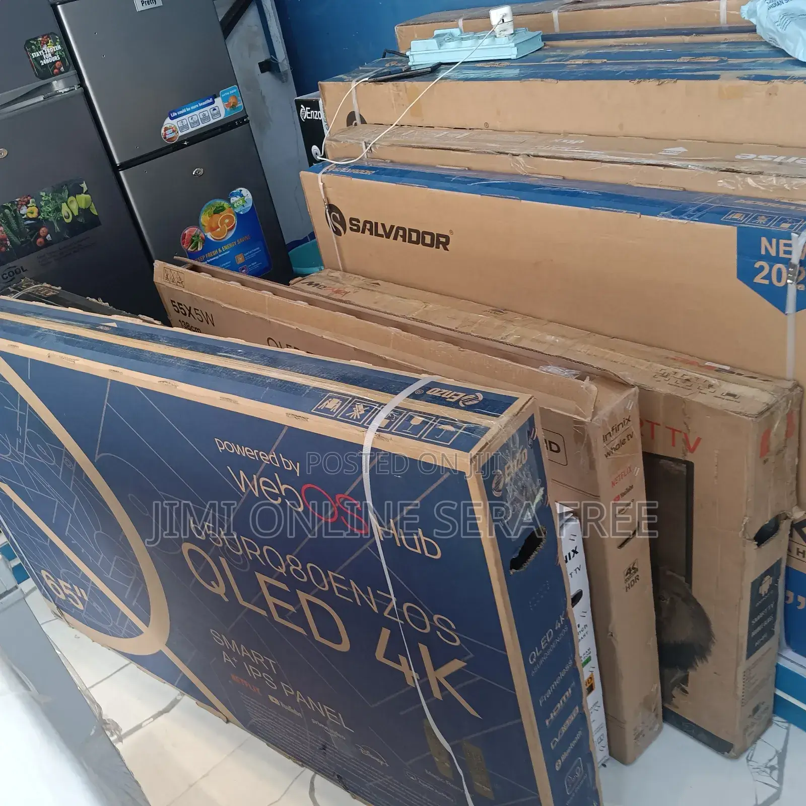 Enzo Smart Qled Tv 65 Inch Andraid Framless