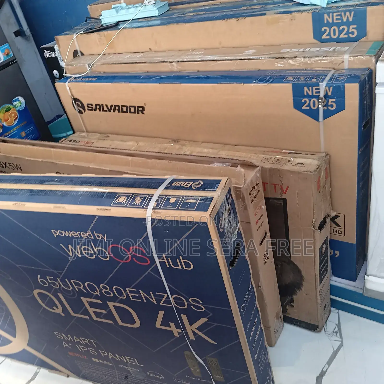 Enzo Smart Qled Tv 65 Inch Andraid Framless