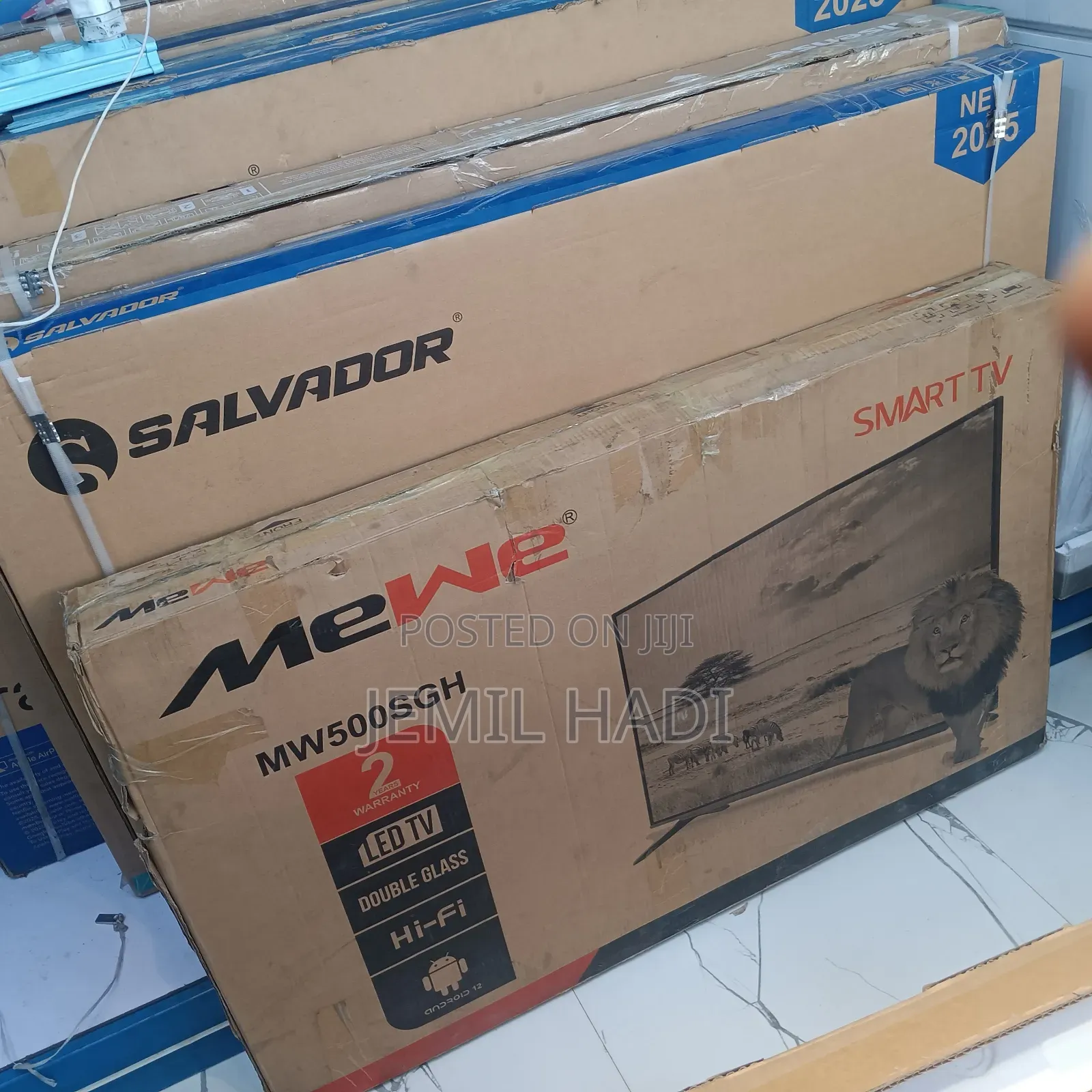 Mewe Smart Tv 50 Inch Andraid Doubel Gelass