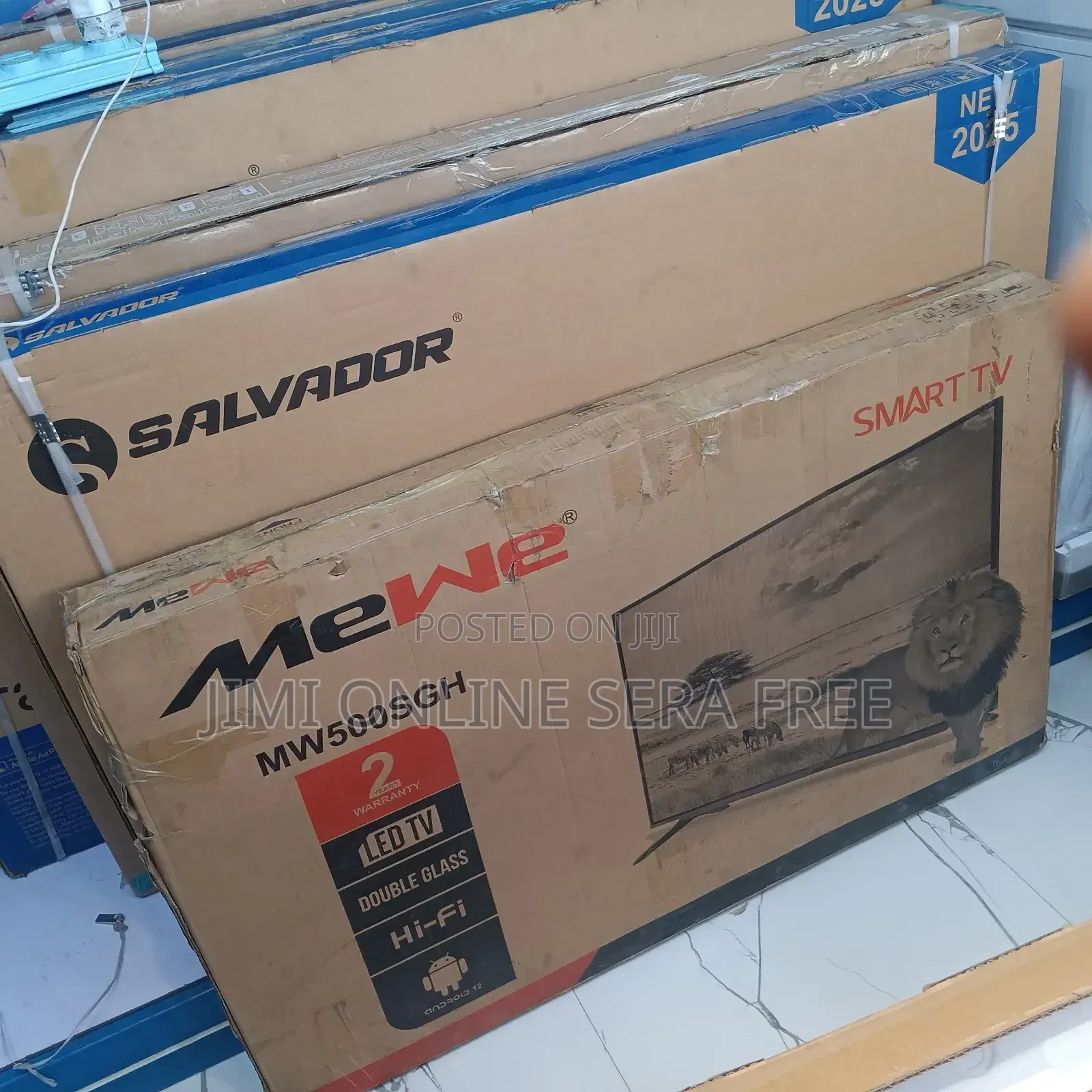 Mewe Smart Tv 50 Inch Andraid Doubel Gelass