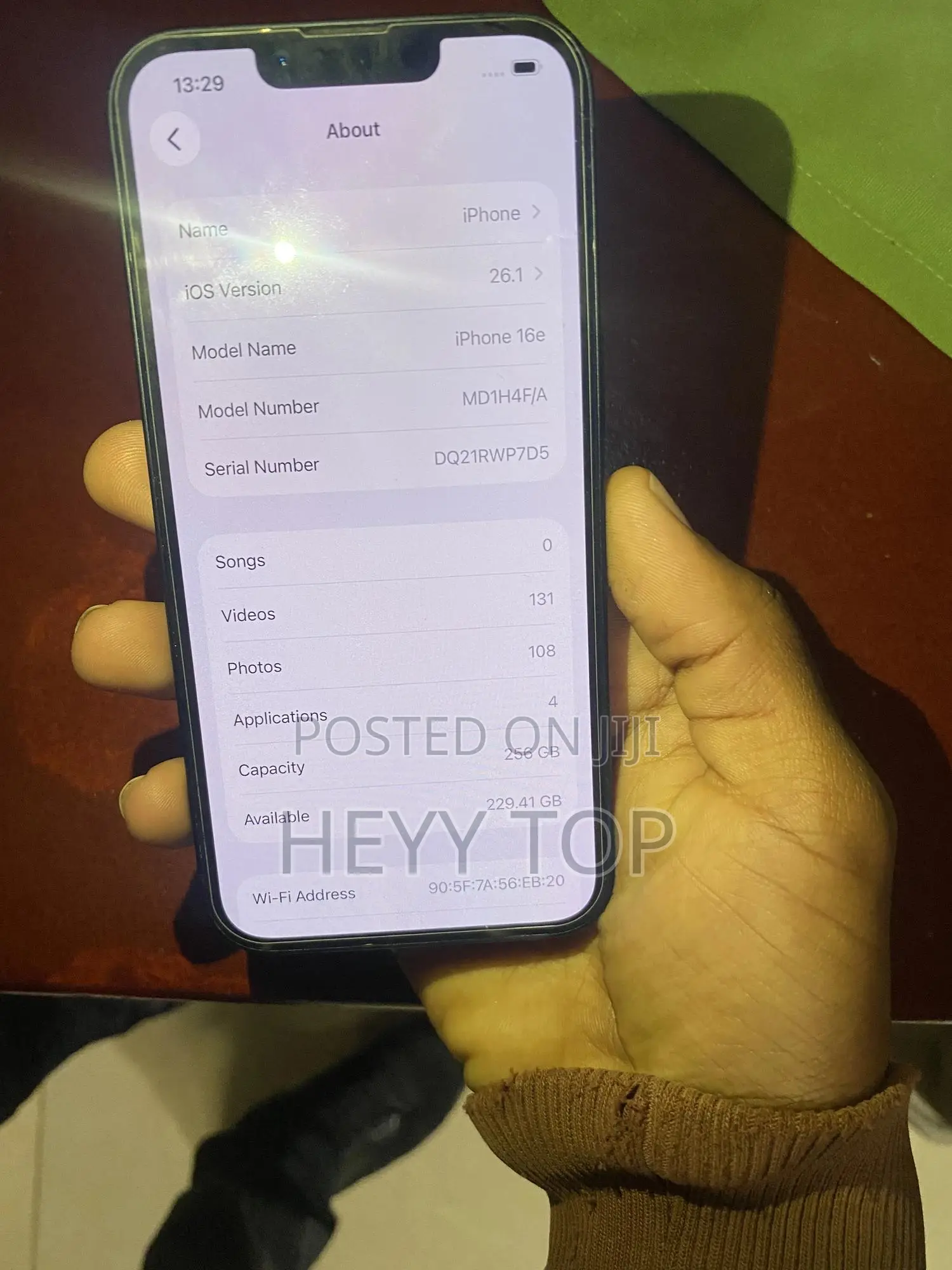 New Apple iPhone 16e 256 GB Black