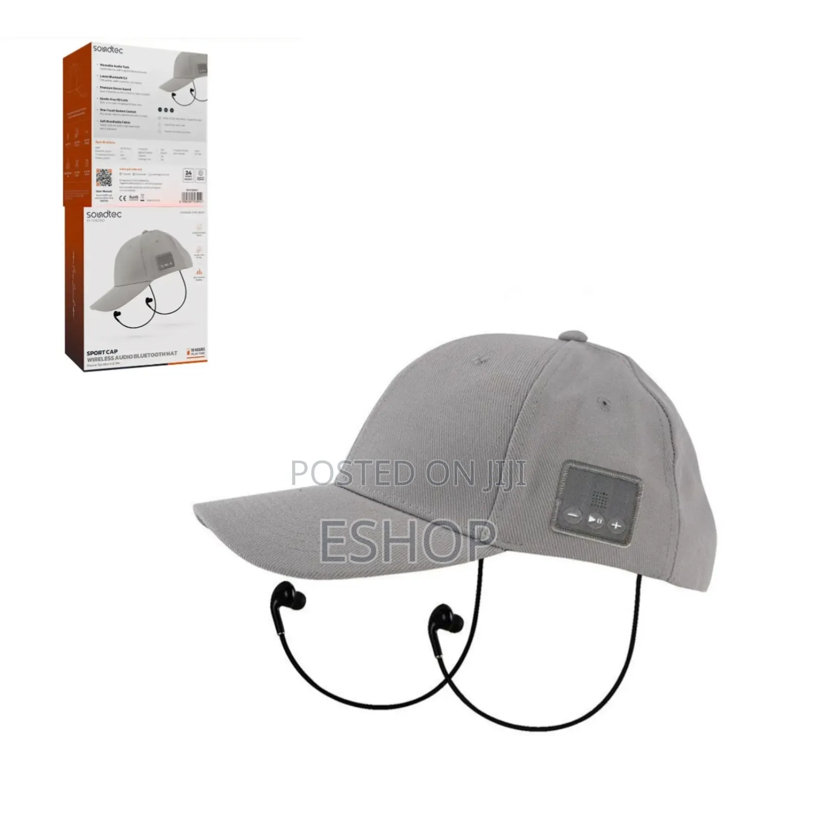 Stylish Smart: Porodo Soundtec Bluetooth 5.4 Audio Hat