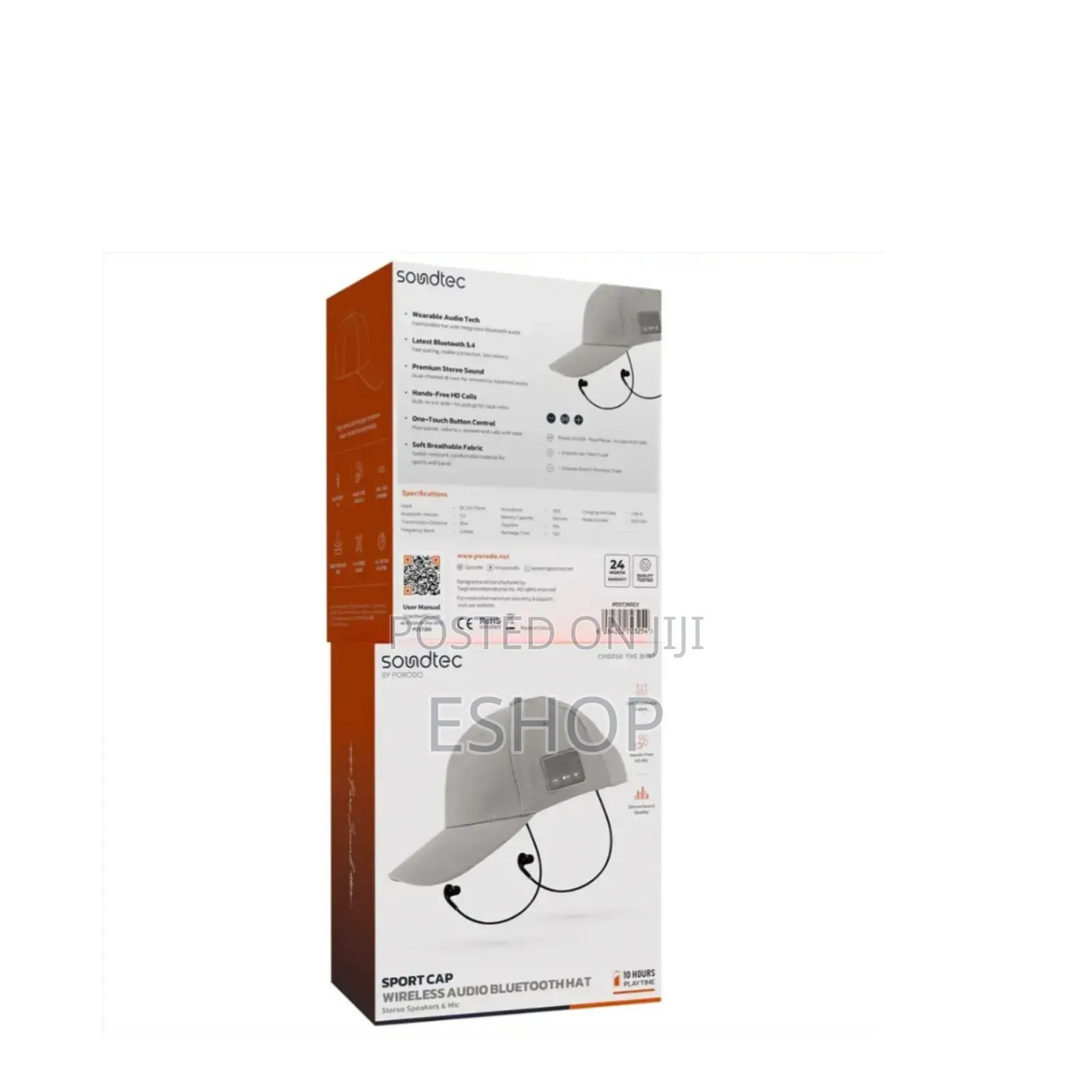 Stylish Smart: Porodo Soundtec Bluetooth 5.4 Audio Hat