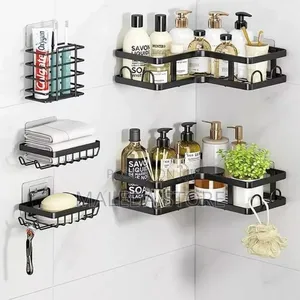 5pcs Stainless Steel Organizing Storage Rack