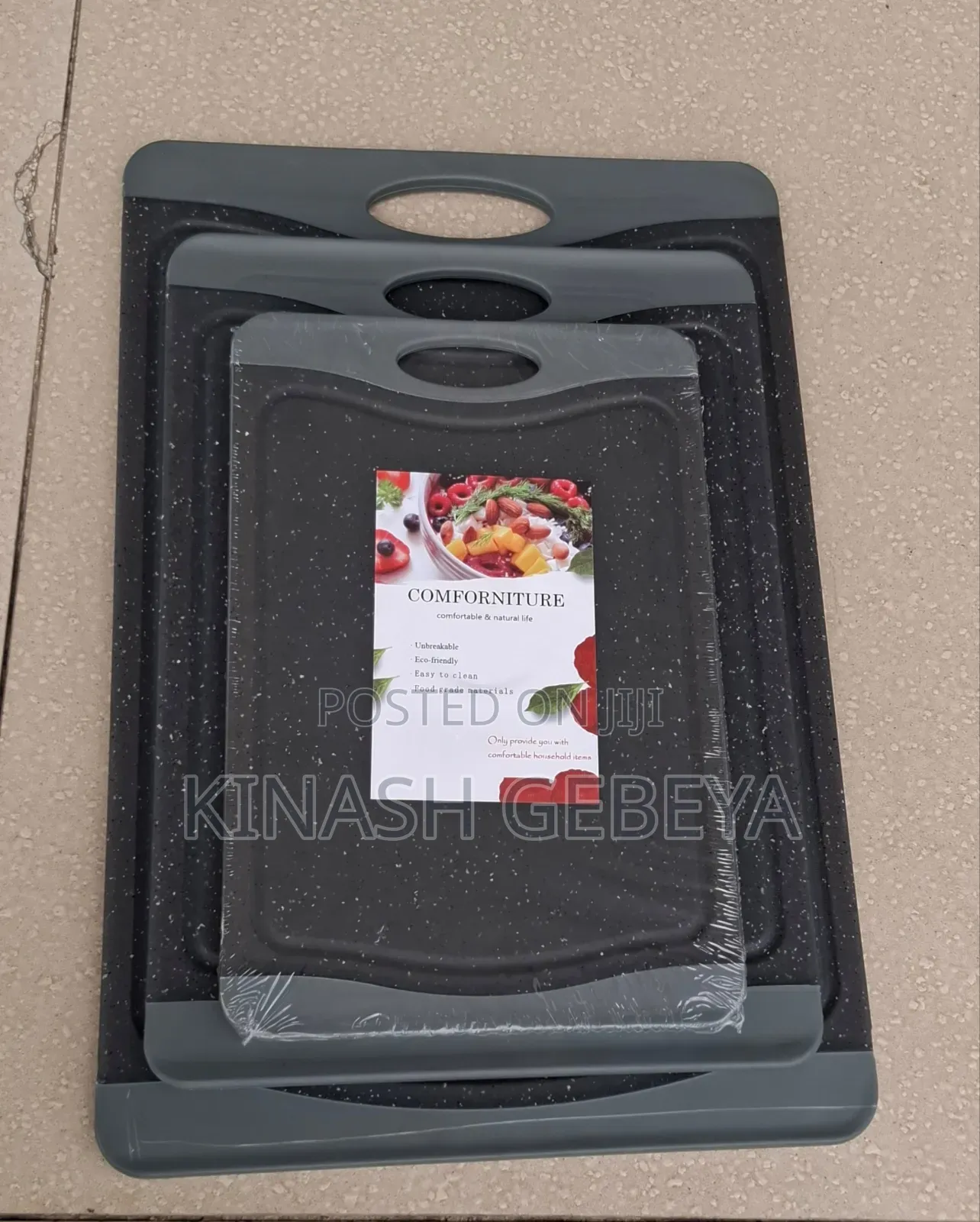 3pcs High Quality Kitchen Cutting Board(መክተፊያ)