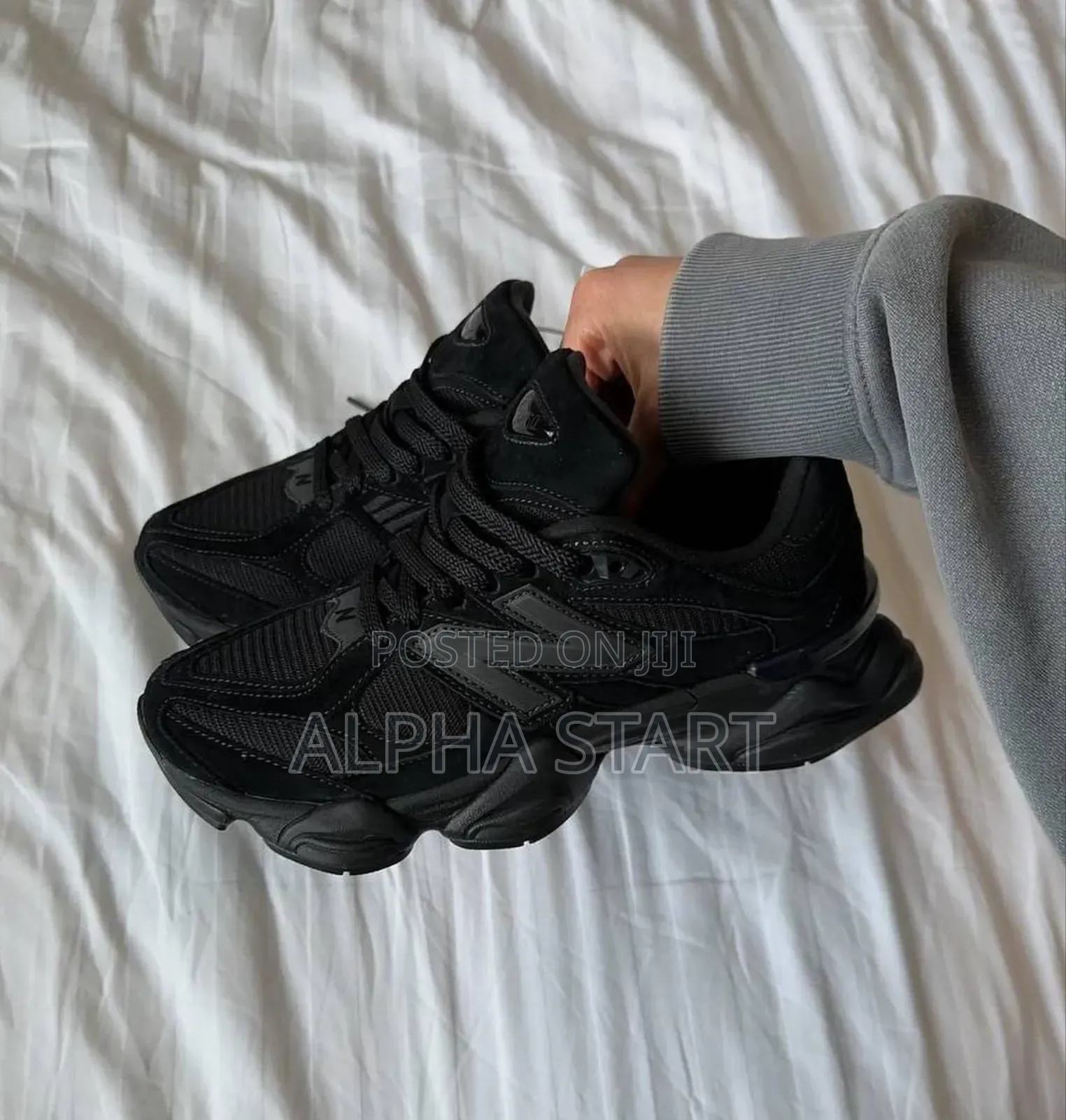 #New Balance 9060 Black High Master Quality Smooth Sneakers