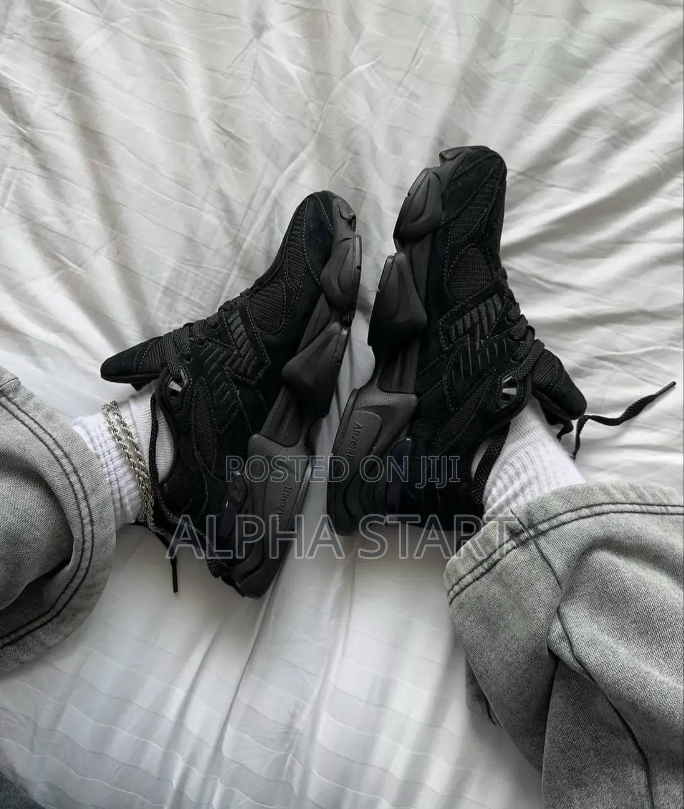 #New Balance 9060 Black High Master Quality Smooth Sneakers