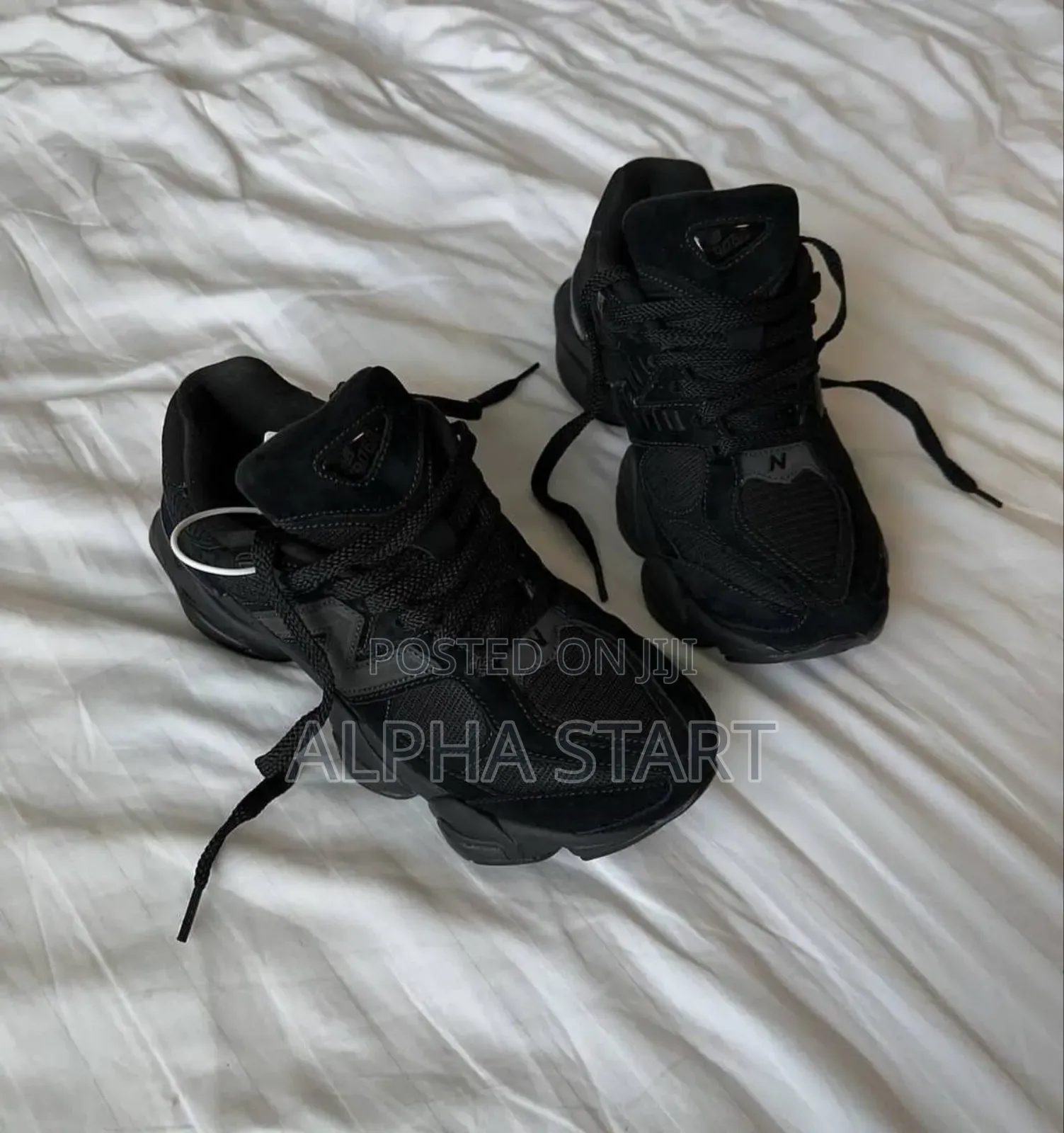 #New Balance 9060 Black High Master Quality Smooth Sneakers