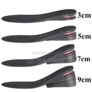 Height Increase Insoles With an Air Cushion Heel