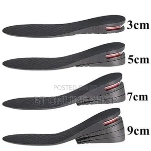 Height Increase Insoles With An Air Cushion Heel
