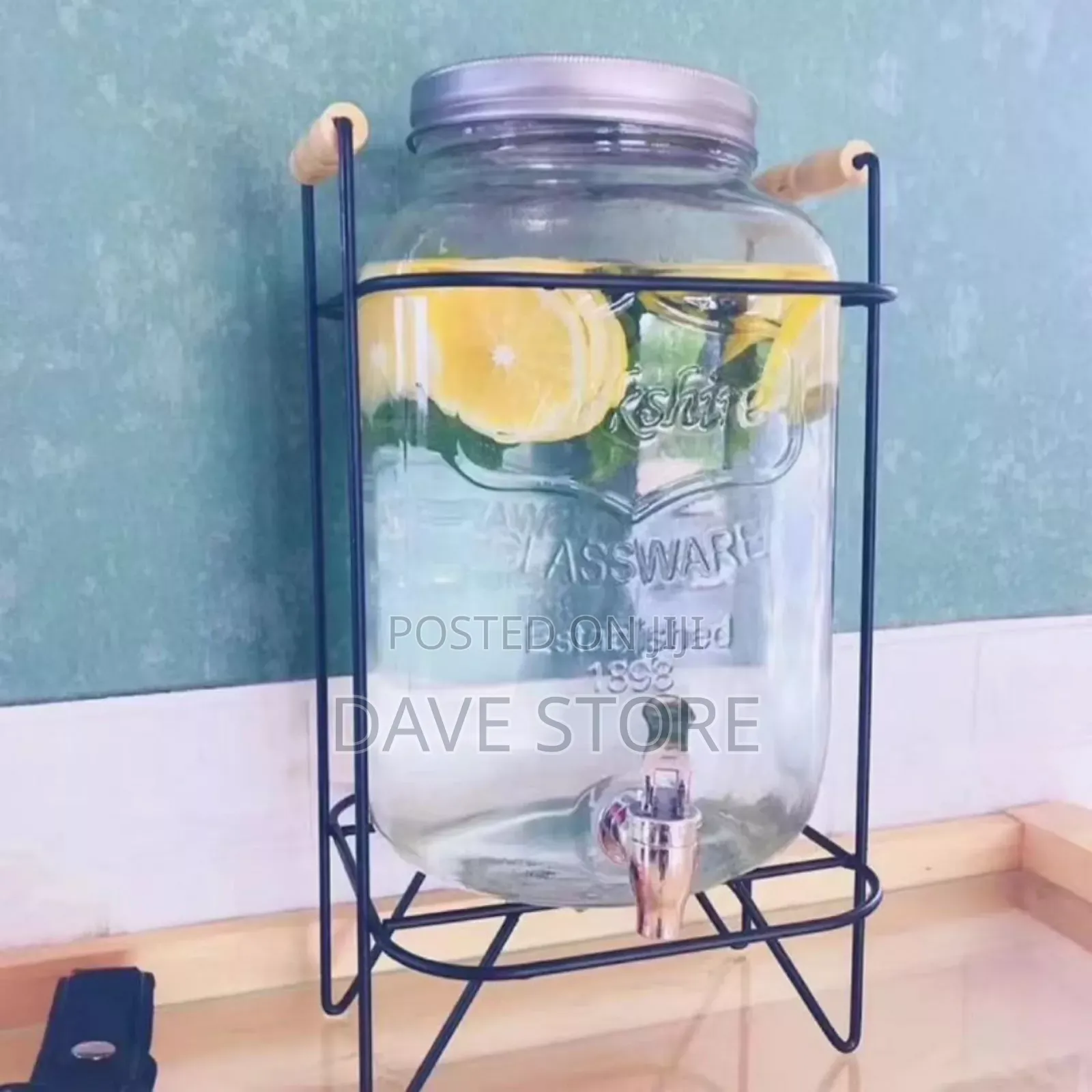 Glassware Beverage Dispenser With A Stand