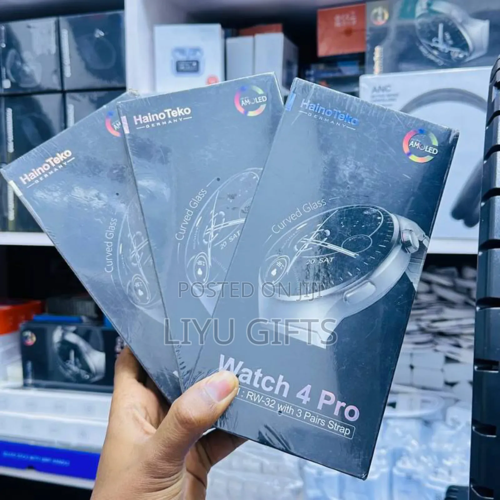 Hainoteko Watch 4 Pro Rw32 Amoled Curved Display