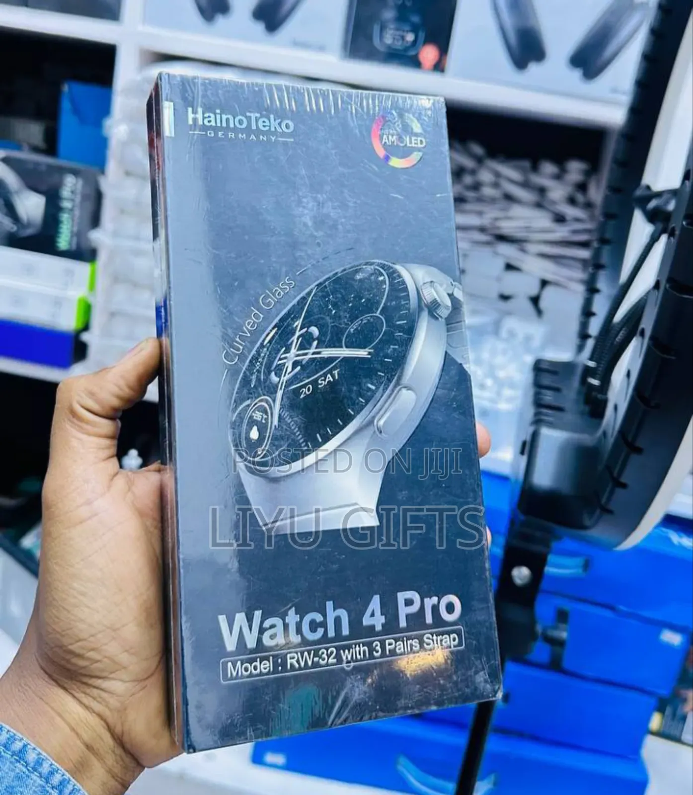 Hainoteko Watch 4 Pro Rw32 Amoled Curved Display