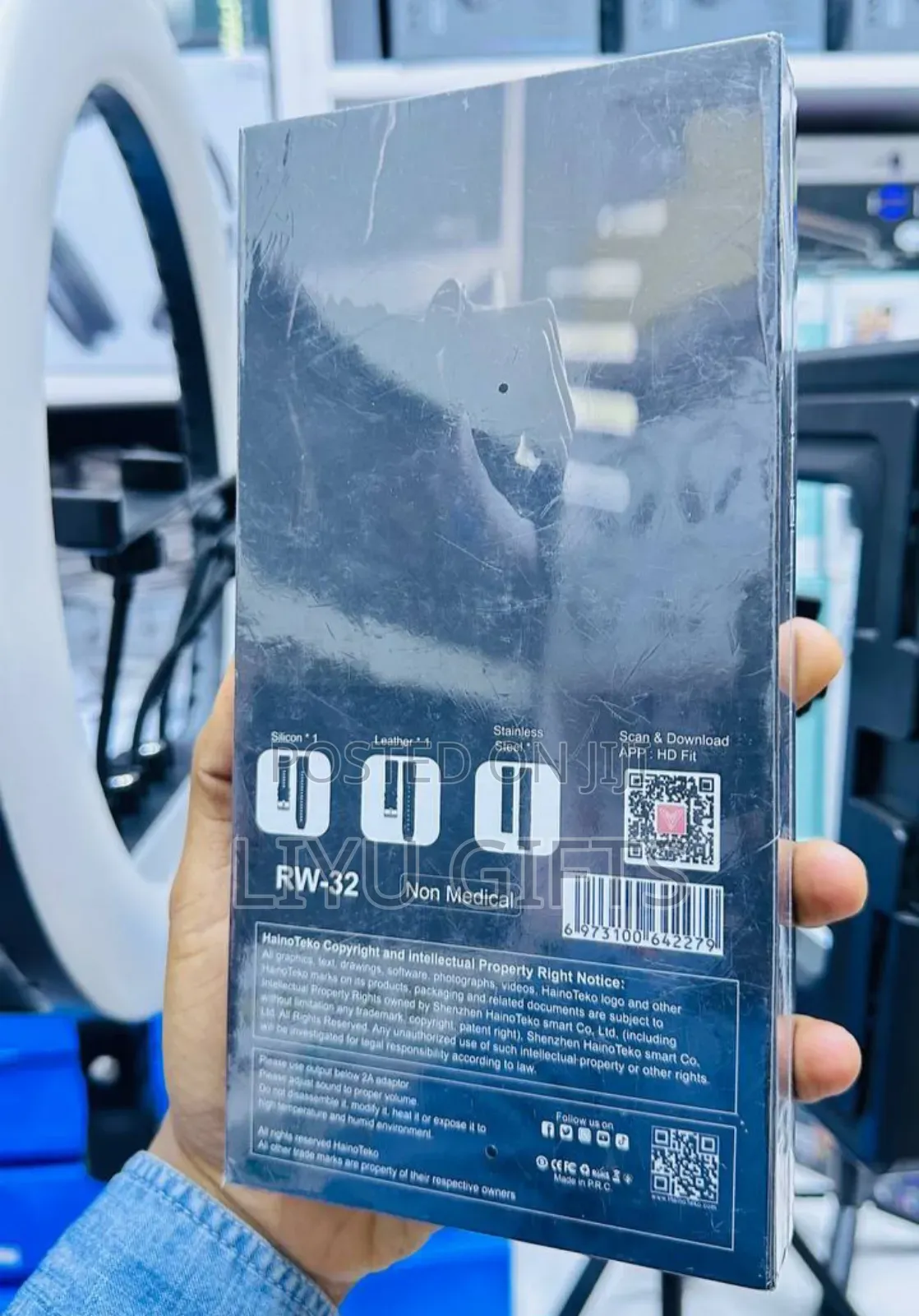 Hainoteko Watch 4 Pro Rw32 Amoled Curved Display