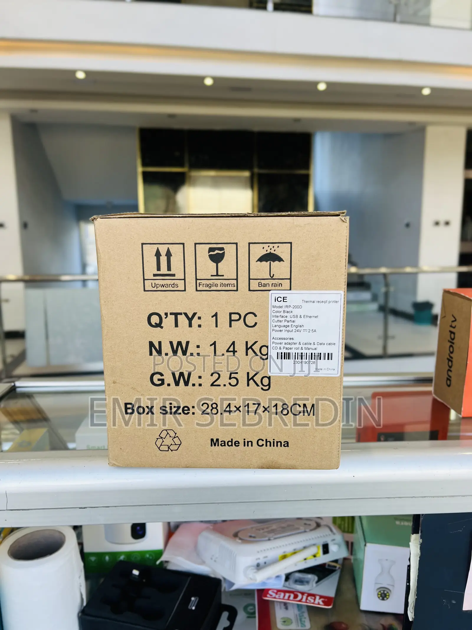 Ice Thermal Receipt Printer for Kitchen Order Systems Betting