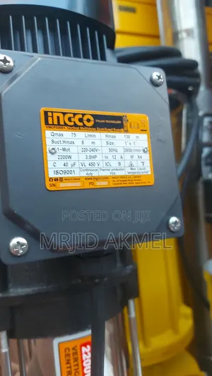 Ingco 3hp Vertical Multistage Pump 2200w