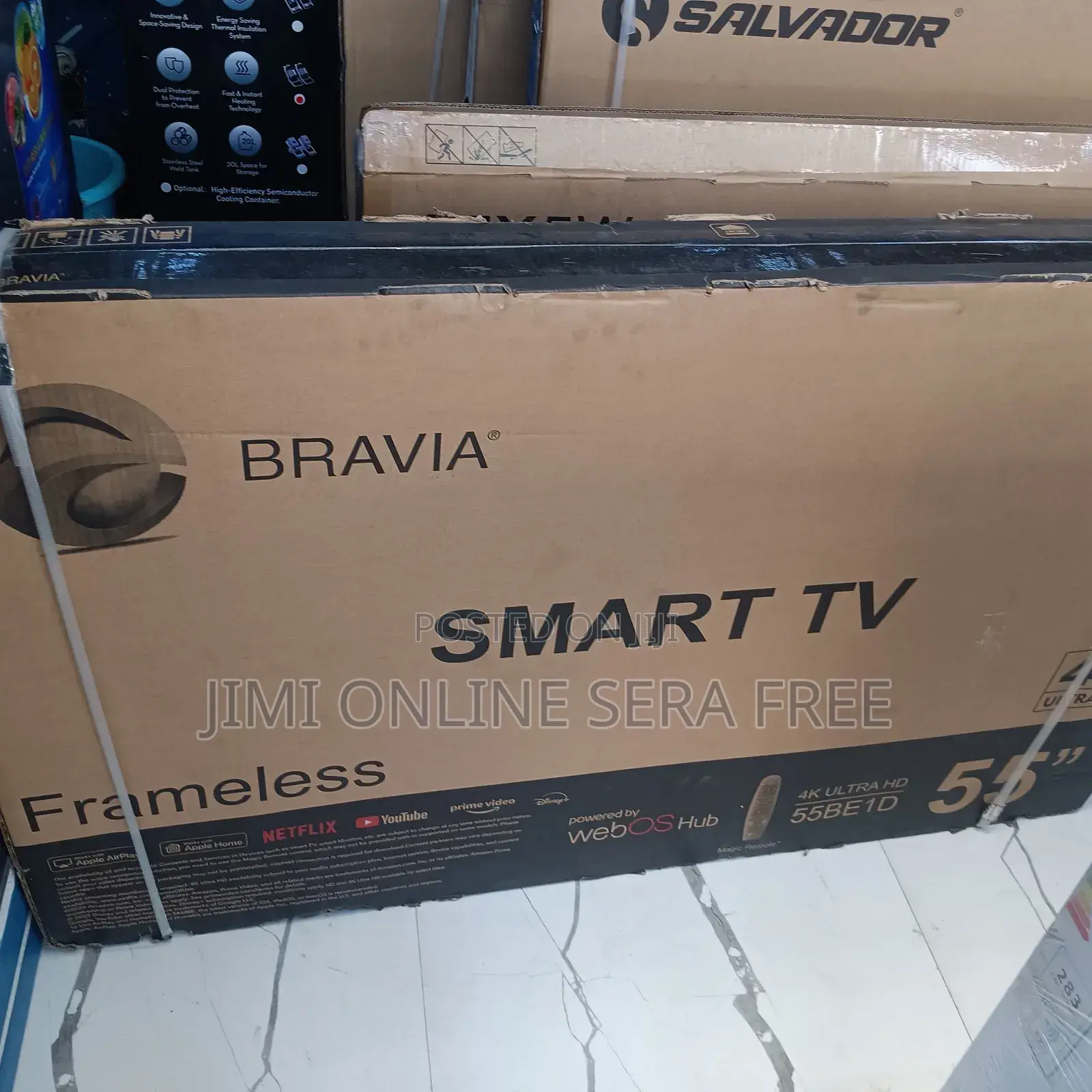 Bravia Smart Framless Tv 55 Inch Andraid Adis Brand 2025