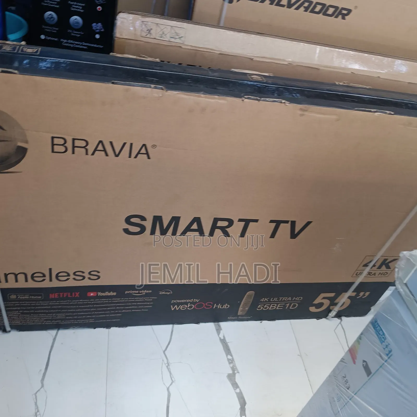 Bravia Smart Framless Tv 55 Inch Andraid Adis Brand 2025
