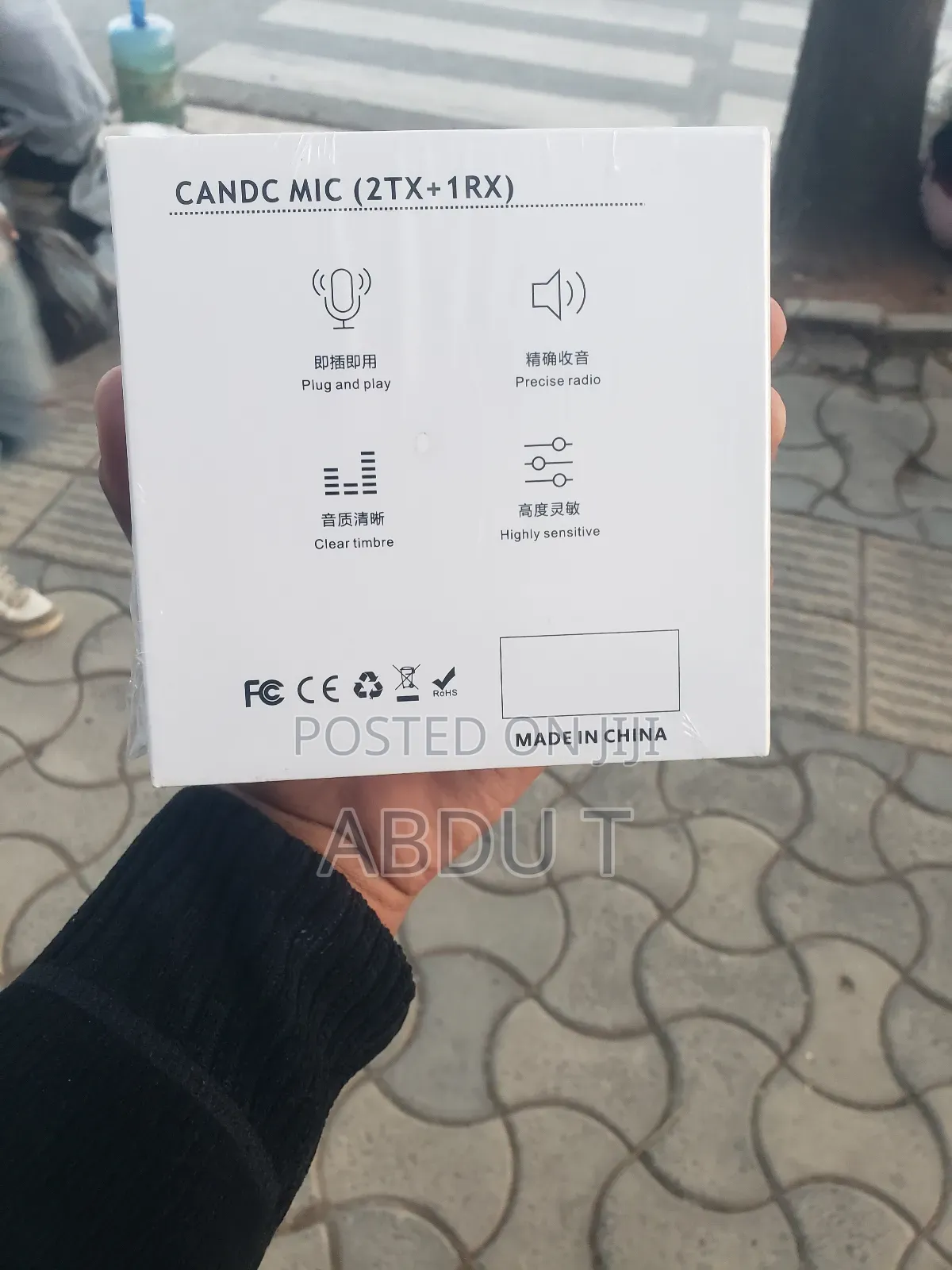 Candc Dual Mic Wireless Interview Microphone 2transmitters + 1receiver