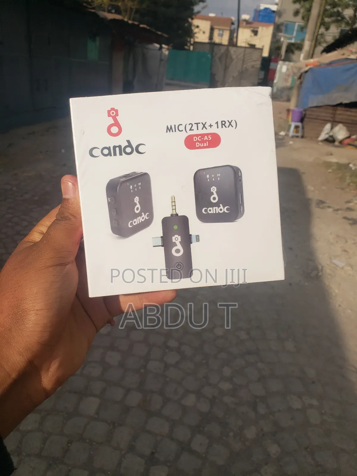 Candc Dual Mic Wireless Interview Microphone 2transmitters + 1receiver