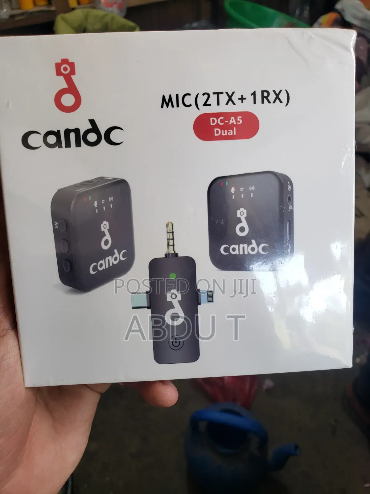 Candc Dual Mic Wireless Interview Microphone 2transmitters + 1receiver