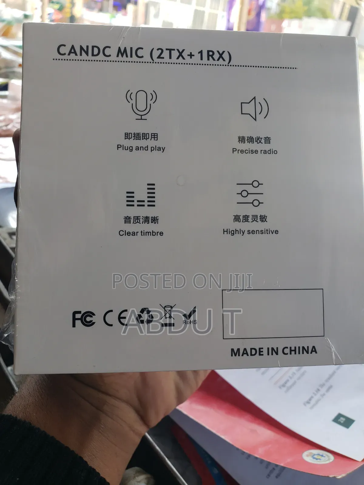 Candc Dual Mic Wireless Interview Microphone 2transmitters + 1receiver